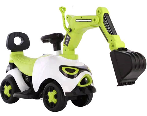 Excavateur électrique en plastique pour enfants Voiture extérieure avec batterie Moteur de voiture de jouet 6V380*1