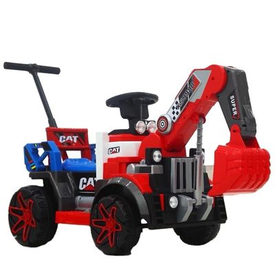 G.W. N.W 15KG/12KG LED phares colorés 6v tout électrique camion de construction voiture pour enfants