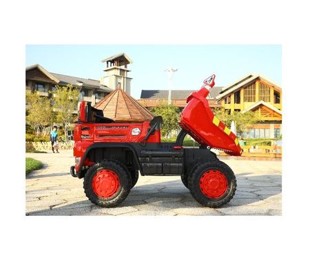 2 sièges Jouet électrique Voyage sur le chariot de construction Voiture pour enfants