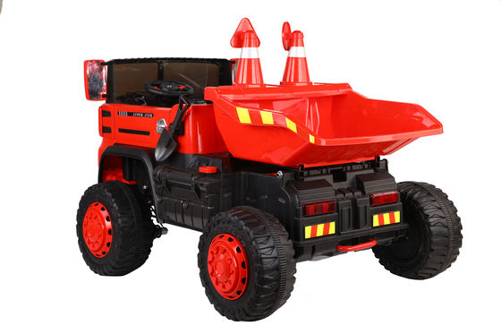 2 sièges Jouet électrique Voyage sur le chariot de construction Voiture pour enfants