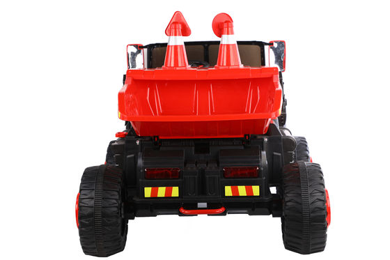 2 sièges Jouet électrique Voyage sur le chariot de construction Voiture pour enfants