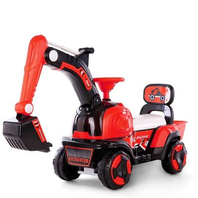 Excavatrice électrique pour enfants Voyage en voiture avec des lumières et de la musique