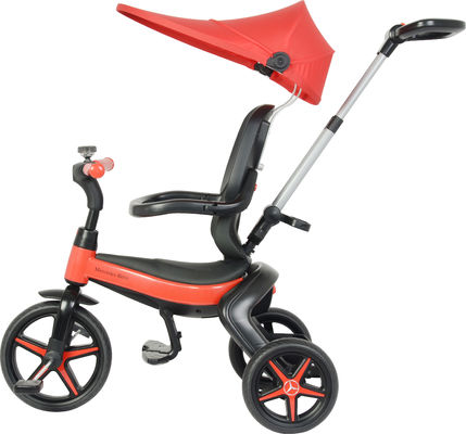 Les enfants pliables à trois roues sur le tricycle de voiture avec roue EVA