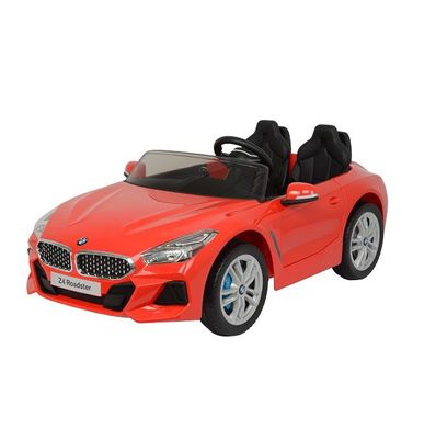 Voiture électrique à deux places rouge pour enfants avec musique et télécommande