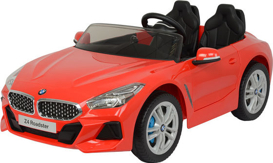 Voiture électrique à deux places rouge pour enfants avec musique et télécommande