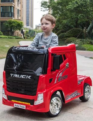 Fonction musicale 12V7AH*1//390 *4 Voyage en camion électrique pour enfants pour jouer en plein air