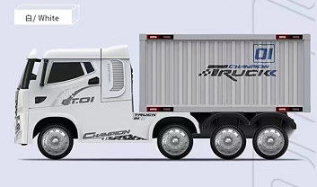 Fonction musicale 12V7AH*1//390 *4 Voyage en camion électrique pour enfants pour jouer en plein air