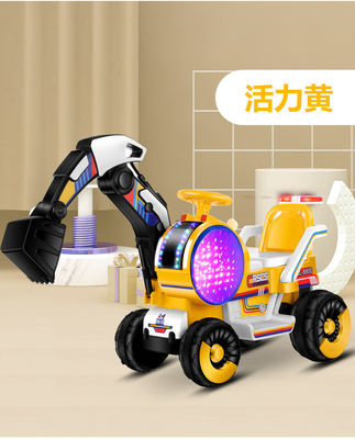 JIAXING Jouet pour enfants entièrement 6v Excavateur électrique Voyage en voiture pour les enfants Moteur 380 * 1 / 380 * 2