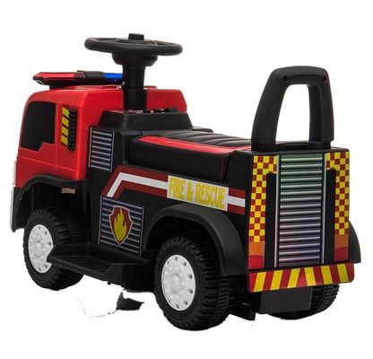 20W*1 Camion de pompiers électrique à batterie motorisée pour enfants à conduire et à jouer avec des amis