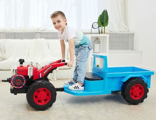 6V alimenté par batterie Voyage électrique pour enfants sur une pelle Jouet de voiture avec lumière et musique