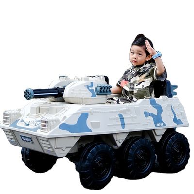 Les enfants jouets électriques réservoir de conduite de jouets réservoir électrique 12V 6X6 roues PP type plastique