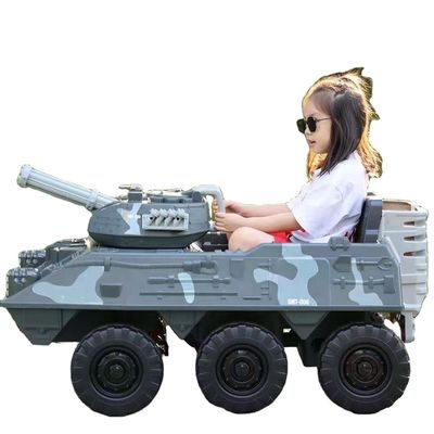 Les enfants jouets électriques réservoir de conduite de jouets réservoir électrique 12V 6X6 roues PP type plastique