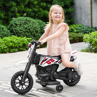 Enfants en plastique montent une moto électrique avec de la musique rouge bleu blanc pour les enfants