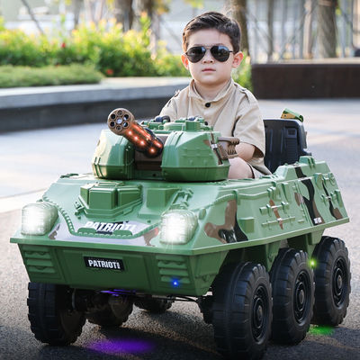 Les enfants jouets électriques réservoir de conduite de jouets réservoir électrique 12V 6X6 roues PP type plastique