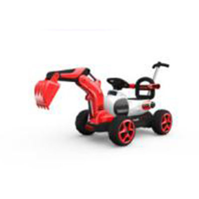 Excavateur électrique en plastique pour enfants Voiture extérieure avec batterie Moteur de voiture de jouet 6V380*1