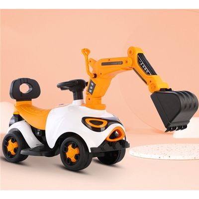 Excavateur électrique en plastique pour enfants Voiture extérieure avec batterie Moteur de voiture de jouet 6V380*1