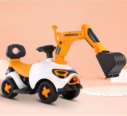 Excavateur électrique en plastique pour enfants Voiture extérieure avec batterie Moteur de voiture de jouet 6V380*1
