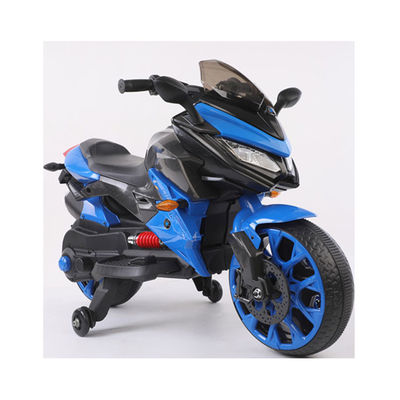 12V en plastique bleu à batterie rechargeable Les enfants montent sur une moto pour unisexe