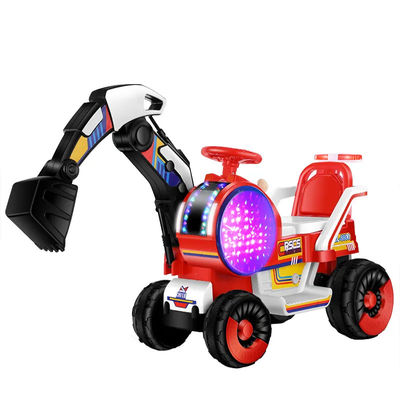 2023 Jouets électriques pour enfants Excavateur Ingénierie Voyage en voiture pour enfants en plastique jaune