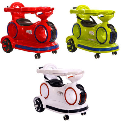 Voiture électrique pour enfants avec poignée rétractable et lumières colorées