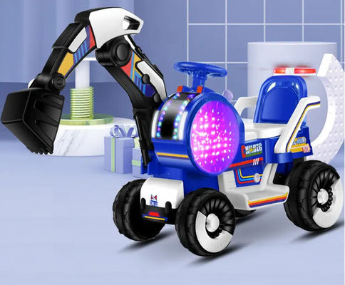 2023 Jouets électriques pour enfants Excavateur Ingénierie Voyage en voiture pour enfants en plastique jaune