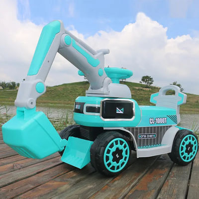 Excavateur multi-fonctionnel pour voiture pour enfants Quatre roues avec bras de creusement Poids net 5,6 kg