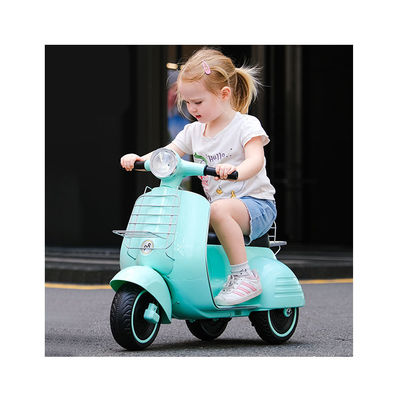 Ride On Toy Electric Kids Motorcycle avec lumière en rouge jaune bleu foncé rose ou vert