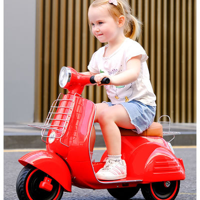 Ride On Toy Electric Kids Motorcycle avec lumière en rouge jaune bleu foncé rose ou vert