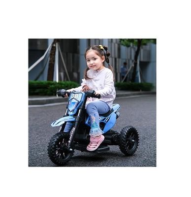 Voiture électrique bleue pour enfants avec lumières et musique Produit Taille 86*50*56cm