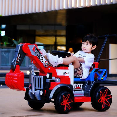 G.W. N.W 15KG/12KG LED phares colorés 6v tout électrique camion de construction voiture pour enfants