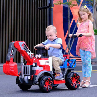 G.W. N.W 15KG/12KG LED phares colorés 6v tout électrique camion de construction voiture pour enfants