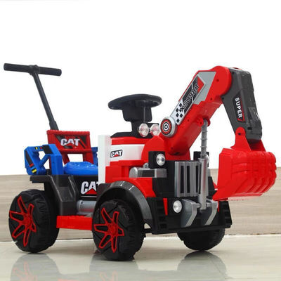 Unisexe 6v tout électrique Voyage sur le camion de construction Voiture avec musique 2023 PP plastique