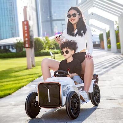 Voiture électrique pour enfants avec remorque 12 V batterie électrique Voyage en voiture Tracteur direct