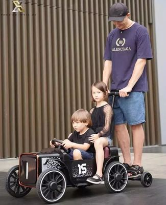 Voiture électrique pour enfants avec remorque 12 V batterie électrique Voyage en voiture Tracteur direct