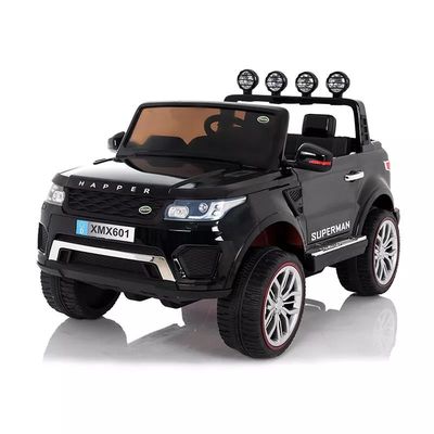 Commande à distance 12V moteur à quatre roues batterie alimentée enfants Voyage en voiture pour les tout-petits bleu
