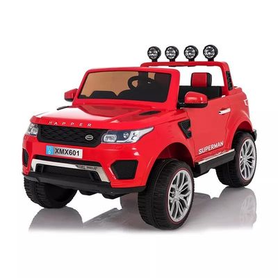 Commande à distance 12V moteur à quatre roues batterie alimentée enfants Voyage en voiture pour les tout-petits bleu