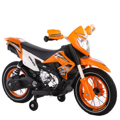Les enfants 6V montent sur une voiture moto moto moto électrique avec PP plastique type orange