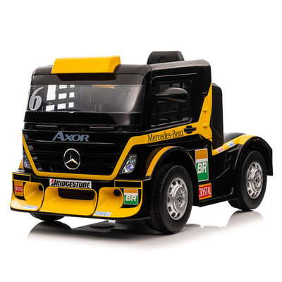 2022 Licence de luxe modèle 24v Les enfants montent sur un camion avec une remorque 6 roues pour les enfants