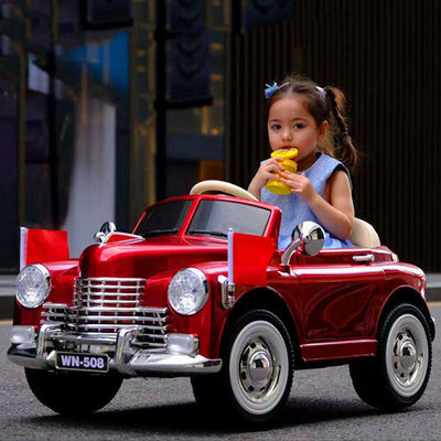 Peinture rouge/noir Les enfants électriques conduisent des voitures 12V avec USB/MP3 pour enfants