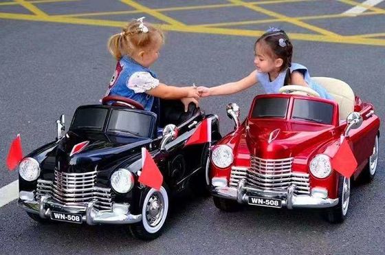 Peinture rouge/noir Les enfants électriques conduisent des voitures 12V avec USB/MP3 pour enfants