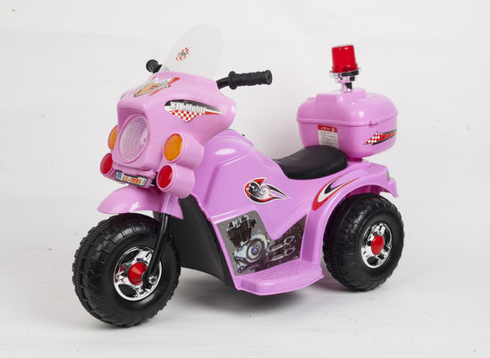 Les enfants électriques 6V fonctionnent à la batterie, montent à moto et sont durables pour les 2 à 4 ans.