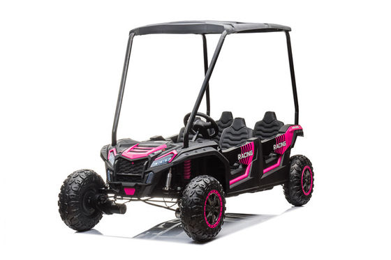 24v batterie 4x4 UTV en plastique 4 places voiture électrique pour enfants avec carport 4 roues