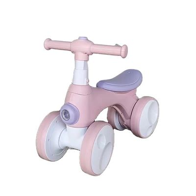 Vélo d'équilibre pour enfants à quatre roues avec appareil à bulles lumineuses à musique Taille du produit 56*30*45cm