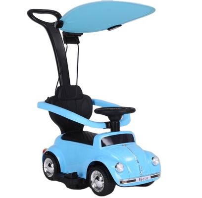 Bleu 6V détachable électrique marcheur de poussée Voyage en voiture pour les enfants Taille du produit 80*41*92cm