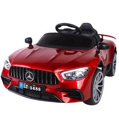 12V à batterie roues électriques blanches voiture jouet avec télécommande et un démarrage clé