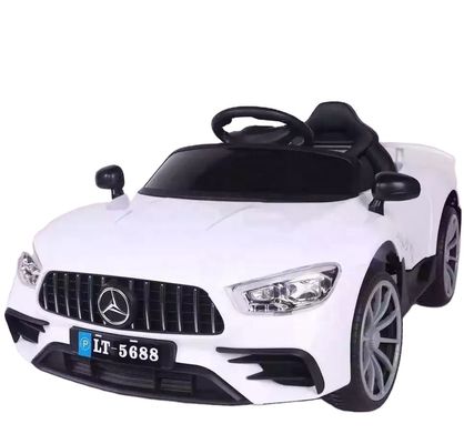 12V à batterie roues électriques blanches voiture jouet avec télécommande et un démarrage clé