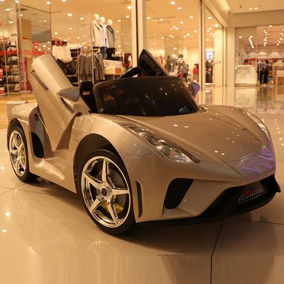 Unisexe enfants 12v voiture électrique avec télécommande à double entraînement musique et fonction swing
