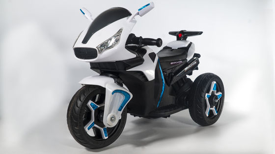 Enseignement précoce Voyage en voiture pour les enfants Rouge/Blanc/Bleu Mini électrique moto à trois roues