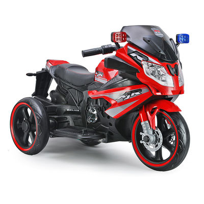 Moto électrique à trois roues pour enfants en rouge/blanc/argent/noir