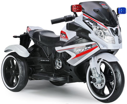 Moto électrique à trois roues pour enfants en rouge/blanc/argent/noir